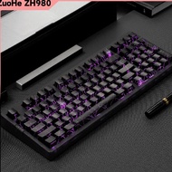 ZUOHE ZH980 Mechanical Keyboard Wireless 2.4G Bluetooth Geming Custom Office HIFI Mute Topographic T