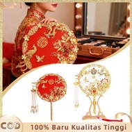 MERAH Chinese Wedding Fan Chinese Sangjit Fan Engagement Wedding Fan Red Sangjit Wedding Fan