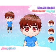 Chibi Live2D VTuber Model for Streaming, Professional VTuber Design, 2D VTuber Kit, Custom Chibi Cha