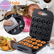 Alittlesetrtop Donut Maker Machine Donut Maker Double Sided Heating Breakfast Machine Cake Waffle Ma
