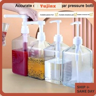 YUJINX Syrup Drip Dispenser, with Scale 1600ml Coffee Syrup Press Bottle, Durable 5/8/10CC Large Cap