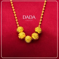 916 gold necklace from women's peas transport beads Audi pattern Passepartout brings good luck pendant