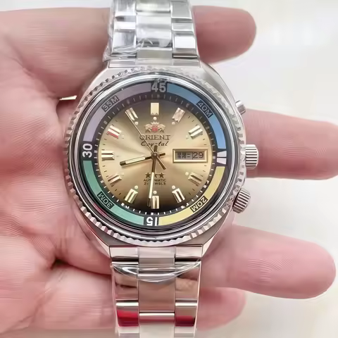 Automatic Mechanical Unisex Orient Watch World Time Full Function Steel Strap Select Dial Luminous W