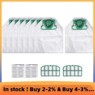 For VK200 FP200 Parts for Kobold Vacuum Cleaner Bag Replacement Filter 8 VK200 Bags+2 HEPA Filters+1