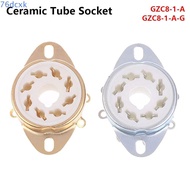 76DCXMY 1Pcs Ceramic Tube Socket, PCB Mount DIY Valve Base, Durable Tin-Plated Octal 8Pin K8A GZC8-1