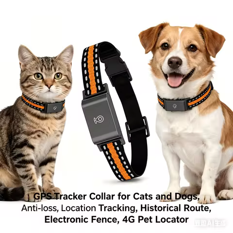 cat tracker gps Collar IP67 Waterproof Real-Time Wi-Fi Location Anti-Lost Smart Collar No Subscripti