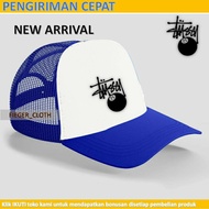 Stussy 8 Ball pool mesh hat black full color outdoor trucker stusy All sizes men women