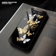 HP Latest Glossy Softcase for Samsung A80 Phone - Butterfly Motif