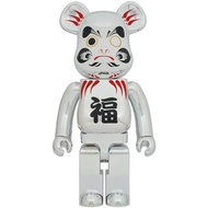 Medicom Bearbrick 達磨 銀メッキ 招財貓 1000%