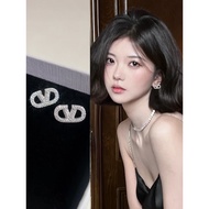 Fashion Unique Exaggerated Earrings Fashionable Letter Earrings Female Niche Design Accessories Fash