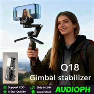 Q18 4in1 Tripod Gimbal Stabilizer 360 Rotation Tripod with Face/Object Tracking for Phone Video