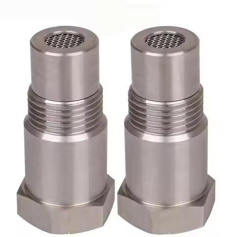 2PCS Off-Road Performance Oxygen Sensor Adapter M18X1.5 CEL Fix O2 Sensor for Catalyst CSV Auto Part