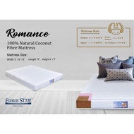 Romance Fibre Star 100% Full Coconut Fibre 3'x4''/ Queen/King Size 7" Mattress Romance双人椰丝床褥床垫Tilam Kelapasabut Keras