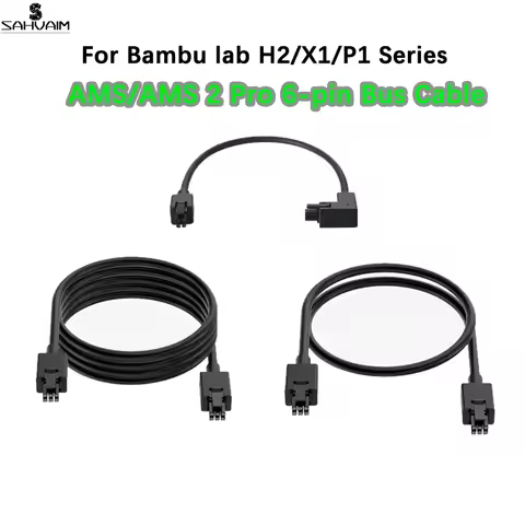 For X1/P1/H2D H2S Series For Bambu lab AMS/AMS 2 Pro/AMS 6-pin /4 pin Bus Cable 3D printer For bambu