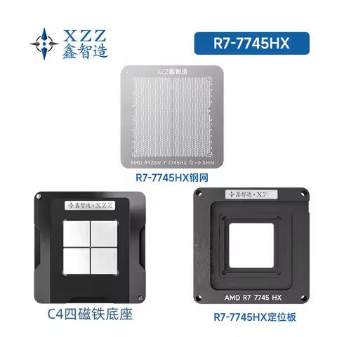 XZZ bga reballing stencil for AMD R9 7945HX 100-000000870 R7 7745HX 100-000000721 Directly heating p