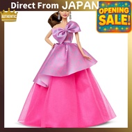 Barbie Birthday Wishes Signature Dress-Up Doll and House, Barbie Doll for ages 6 and up, Pink, JBJ07