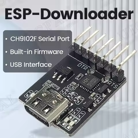 CH9102F Downloader Module Chip Serial Port Download 7Pin Program Burning for ESP32 MINI TYPE-C USB t
