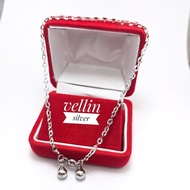 925 Silver Carved Nori Anklet with White Gold Plating - Elegant 925 Silver Chain Anklet Jewelry