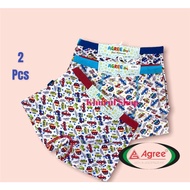 1 Bundle Contains 2 Pcs AGREE 6166 BOYS' BOXERS | Boys' Boxer Briefs with Car Motif | KHURUL SHOP pr