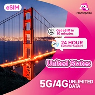 eSIM【USA】1-15Days HighSpeed USA Travel Prepaid Sim Card UNLIMITED HOTSPOT GB