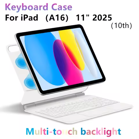 Magic Keyboard Folio For iPad (A16) 11 inch 2025 11th 10th generation ipad11 Smart Cover Case A3354 