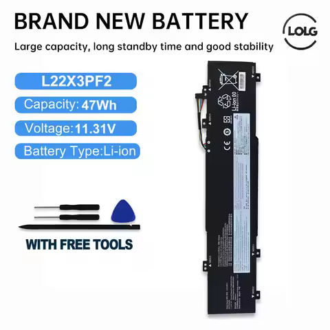 LOLOG L22M3PF2 L22X3PF2 L22C3PF2 L22B3PF2 11.31V 47Wh Laptop Battery for Lenovo V14 V15 G4 AMN Ideap