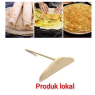 Crepe dough leveling tool 1 wooden pancake leveling tool