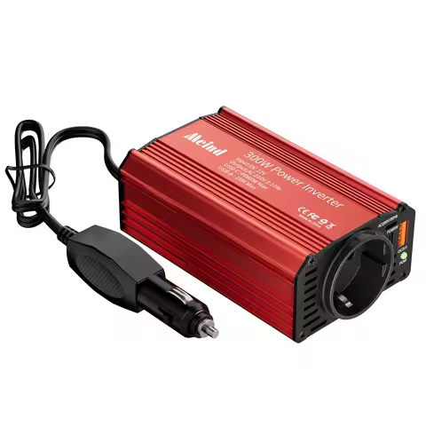 Meind 300 watts car inverter dc 12v to ac 220v power inverter with dual USB ports PD65W +QC3.0