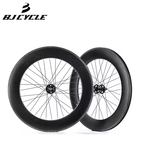 BJ Cycle Fixedgear Carbon 88mm Rimset Bennetti Brielle Carbon Rim Fixie Rimset Singlespeed Rim Track