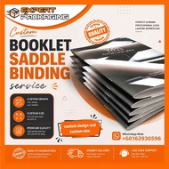 Custom Booklet Printing (Saddle Stitch Booklet) Art Paper, Book A4 , Book A5 Size | MOQ 5pc