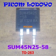 SUM45N25-58 SUM45N25 SUM 45N25 - 58 TO-263