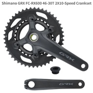 shimano GRX FC RX600 2X10 Speed  Crankset RX600  Crank  Road Bike Crankset 175mm 170mm  46-30T  2*10