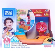 Mega Bloks Peek a Blocks Pirate Ship First Builders - 11 Blocks