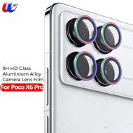 Camera Lens Protector Glass For Xiaomi Poco X6 Pro 5G Metal Lens Ring Case Camera Lens Protective Film Poco X 6 X6 X6 Pro 5G Lens Glass