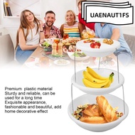UAENAUT1FS Dessert Rack, Rotating Design Multi Functional Tray Stand, Decorative Foldable 3 Tier Res