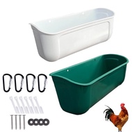 1Pc Large Hanging Chicken Feeder Large Capacity for Farm Poultry Ducks Geese Geese Goat Automatic Fe