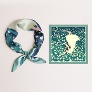 [Weijia] Silk Scarf 53cm * 53cm Summer Small Square Fashionable Imitation Female Versatile