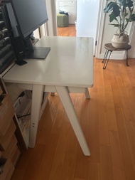 全實木白色書桌