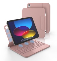 Dexnor เคสสำหรับ iPad 11th/รุ่น10th พร้อมคีย์บอร์ดบางเฉียบถอดออกได้แผ่นครอบแป้นพิมพ์แทร็คแพดมัลติทัช