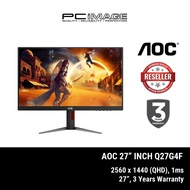 AOC GAMING Q27G4F 27" 2540x1440 0.5MS 180HZ IPS MONITOR 3YR WARRANTY