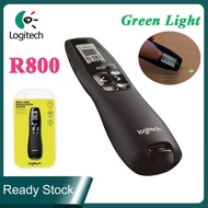 Logitech R800 Wireless Presenter Green Light Laser Pointer 2.4GHz Remote Control PPT USB Presentatio