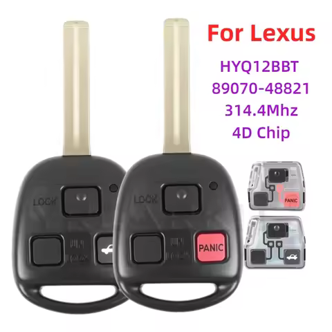 For Lexus RX330 RX350 RX400 h LS430 ES330 ES300 GX470 IS300 SC430 Car Remota key Fob HYQ12BBT 89070-