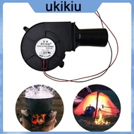 UKI DC Dual  Bearing Barbecue Fan DC 12V 2A 5600R min Air Blower Fan with Air Duct 97x97x33mm for Co