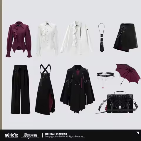 Sunsyea Honkai Star Rail Official Merch miHoYo Original Authentic Kafka Theme Impression Cloak Coat 