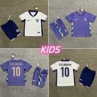 24/25 EURO England home Away Kids Football Jersey Set