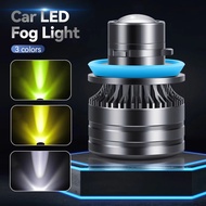 1PC 12V H7 H8 9006 9005 Car Lens Headlight Led Fog Light Bulb LED Fog Lamp White Yellow Green Color 