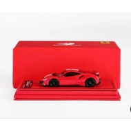 Rotating ferrari 488 pista red resin