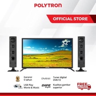 TV Polytron 32in tower speaker sudah digital 32TV1855 Garansi resmi
