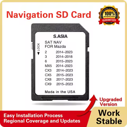 Update for Mazda 2/3/6/MX5/CX3/CX5/CX8/CX9 Car 2023 Maps South Asia Navigation SD GPS Card Accessori
