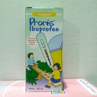 Proris Ibuprofen Sirup untuk Demam Anak 50 ml Proris Hijau